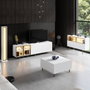 Hanah Home Soporte para TV Vienna Blanco y Dorado